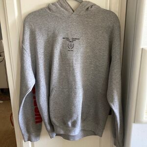 Urban Outfitters Gray Hoodie with Red Accents